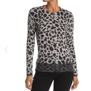 NWT Magaschoni Cashmere leopard pri… 009